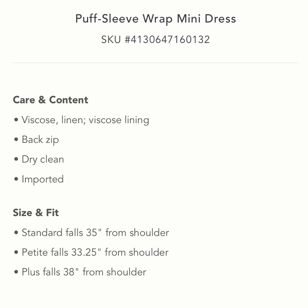 Anthropologie Puff Sleeve Wrap Dress - Picture 2 of 10